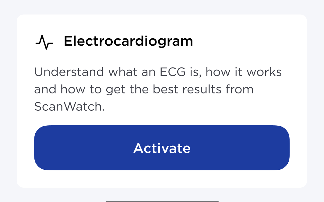 Body Scan - Activating the ECG feature (U.S. Only) – Withings