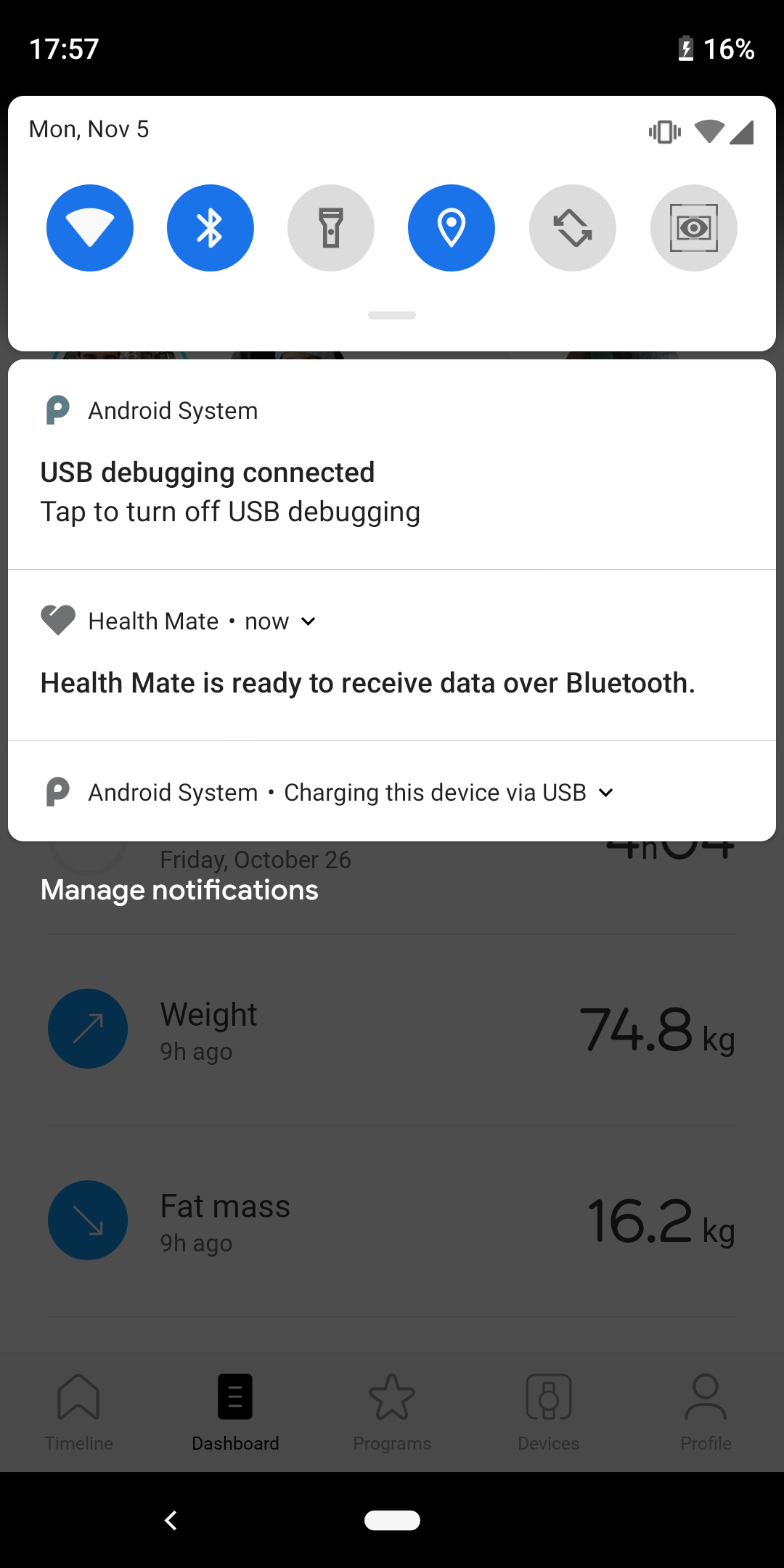 Withings App Android Why does Withings App send a notification