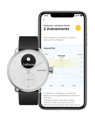 Montre frequence best sale cardiaque avec alerte