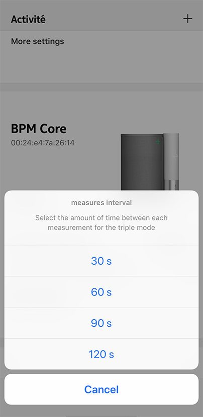 BPM Connect - Assigning a measurement – Withings