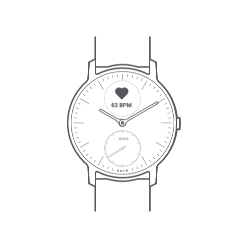 Withings steel hotsell hr glass